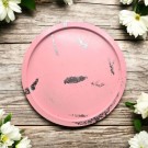 Silvery Pink Circle Tray thumbnail