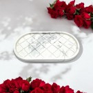 White Marble Diamond Tray thumbnail