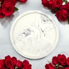 White Marble Circle Tray thumbnail