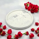 White Marble Circle Tray thumbnail