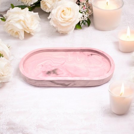 Pink Marbels Tray
