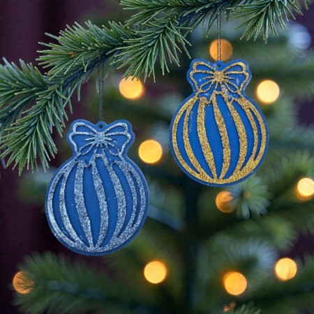 GlitterBow Ornaments