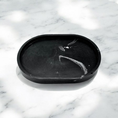 Mini Black Marble Tray