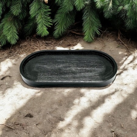 Big Black Wood Tray