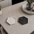 Hexa - Håndlagde glassbrikker (4pk)