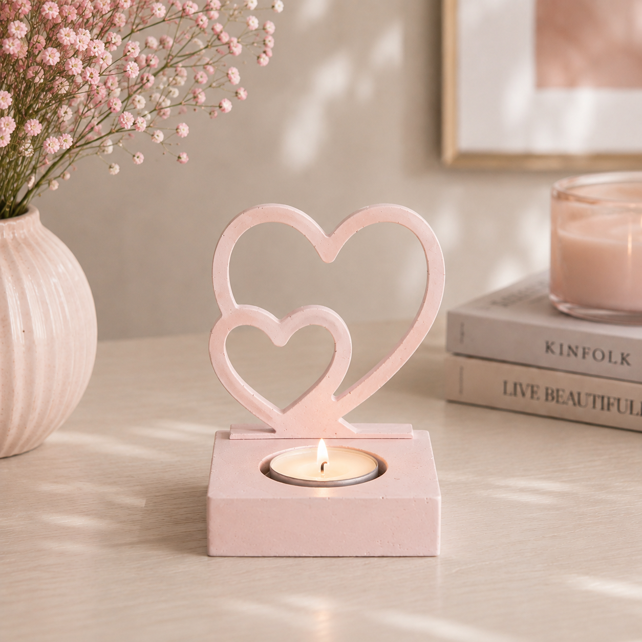 Bound by Love - Håndlaget telysholder
