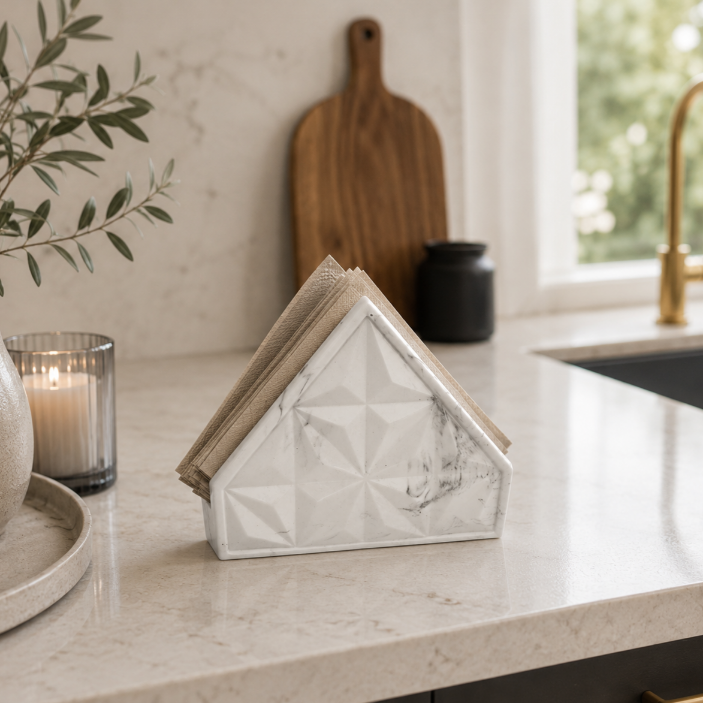 Diamond Geo - Håndlaget serviettholder
