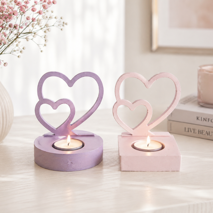 Bound by Love - Håndlaget telysholder