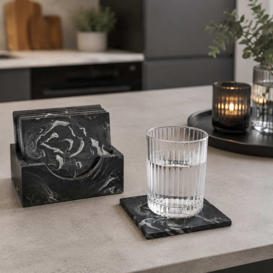 Eclipse - Håndlagde glassbrikker (5pk)