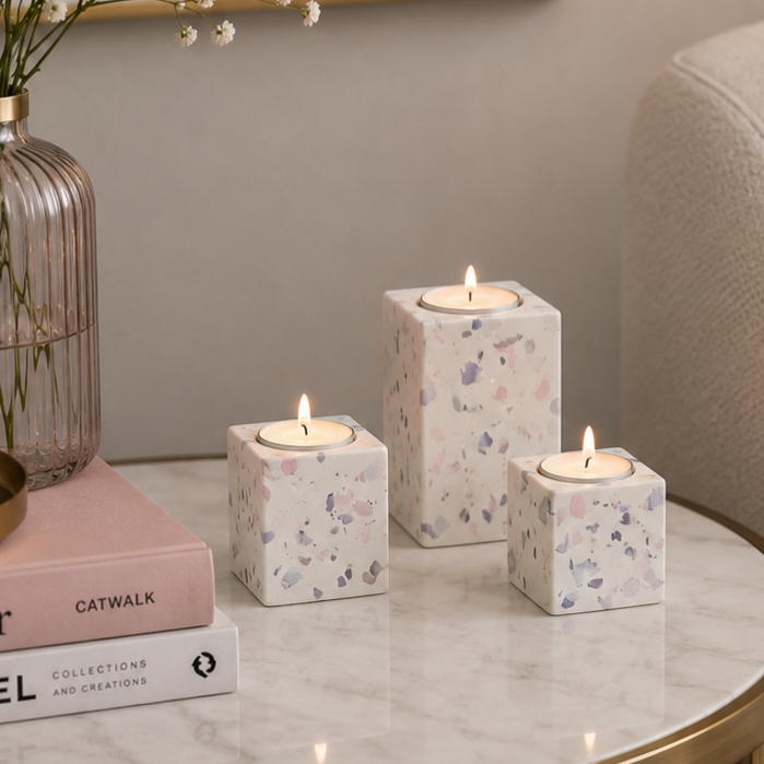 Luxe - Håndlagde telysholdere (3pk)