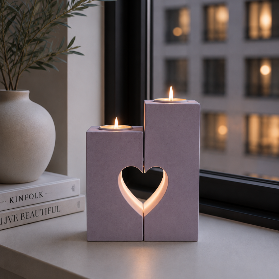 Perfect Match - Håndlagde telysholdere (2pk)