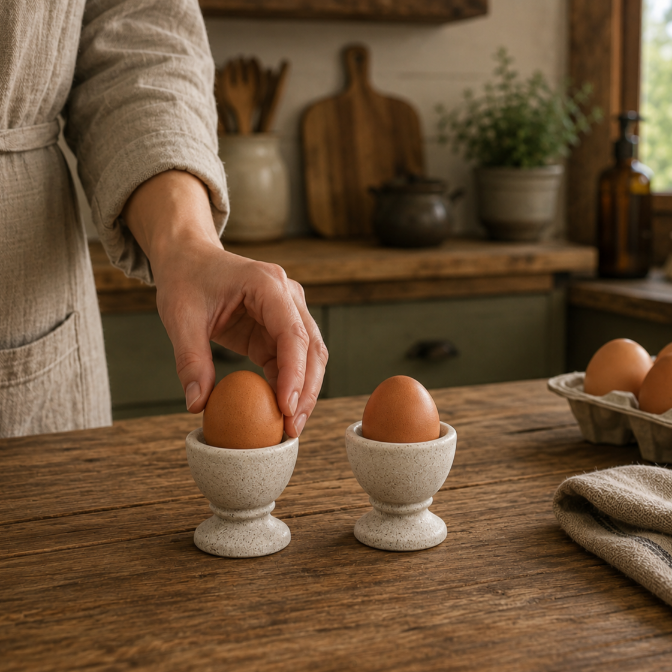 EggNest - Håndlagde eggkopper (2pk)