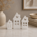 Cozy Village - Håndlaget dekorsett (3pk)