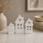 Cozy Village - Håndlaget dekorsett (3pk)
